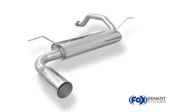 Endschalldämpfer quer - 1x90 Typ 10 passend für: Honda Civic Generation 5 EG 2/3/4/6  EK 3/4